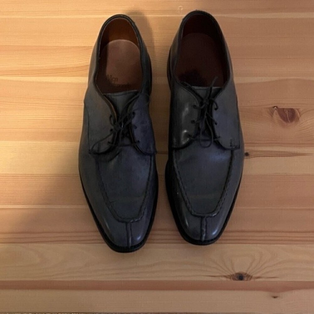 ALLEN Edmonds Parkway  Split Toe Grey Oxford Dress Shoes Size 8